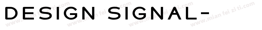 design signal字体转换
